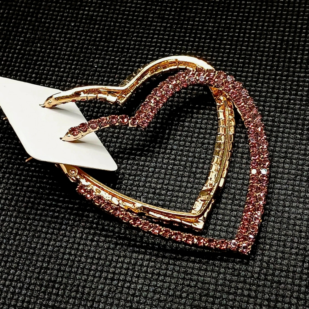 Heart Diamond Earrings